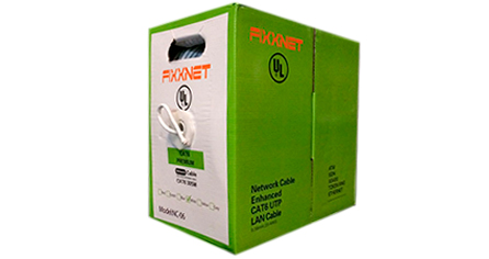ROLLO DE CABLE UTP FIXXNET CAT. 6 305 METROS COBRE RJ45 - BLANCO