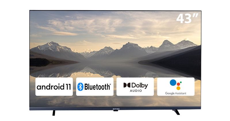 TELEVISOR ZITRO 43" LED 1080p FULLHD LA43ZEC SMART - GOOGLE TV