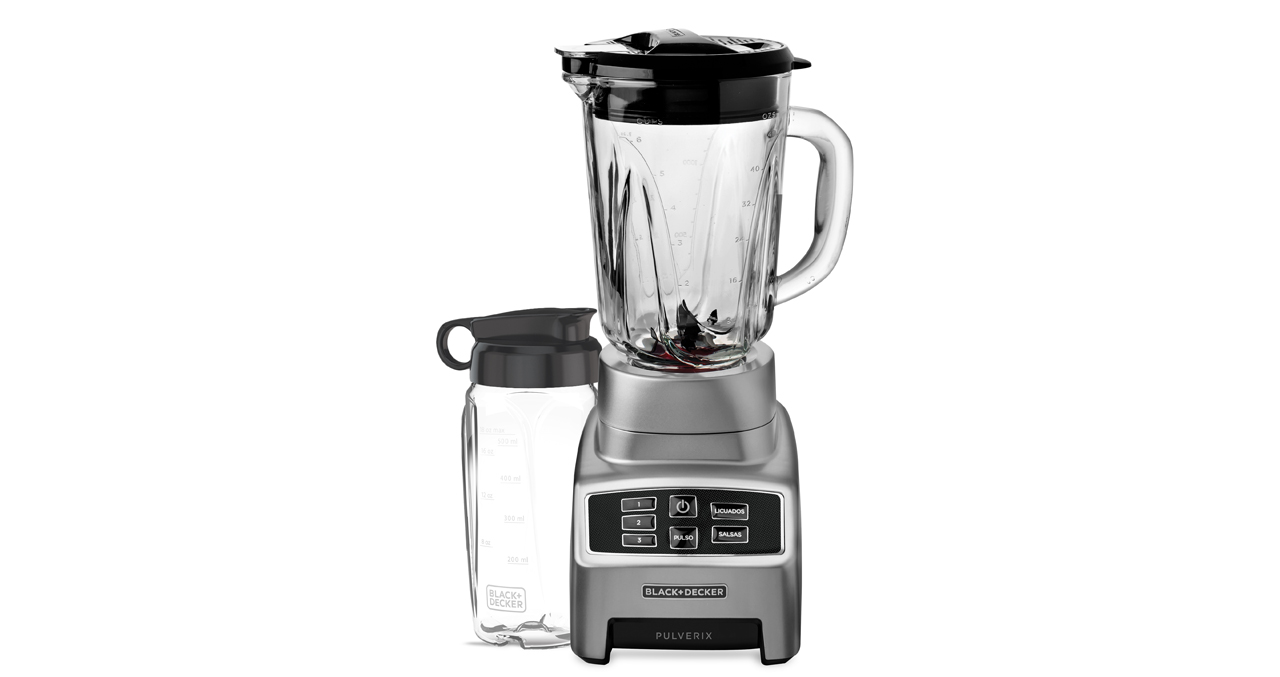 LICUADORA BLACK & DECKER - PULVERIX- 3VELOCIDAD- 1.5 LT- 700W-  6 CUCHILLAS + VASO PERSONAL 500ML