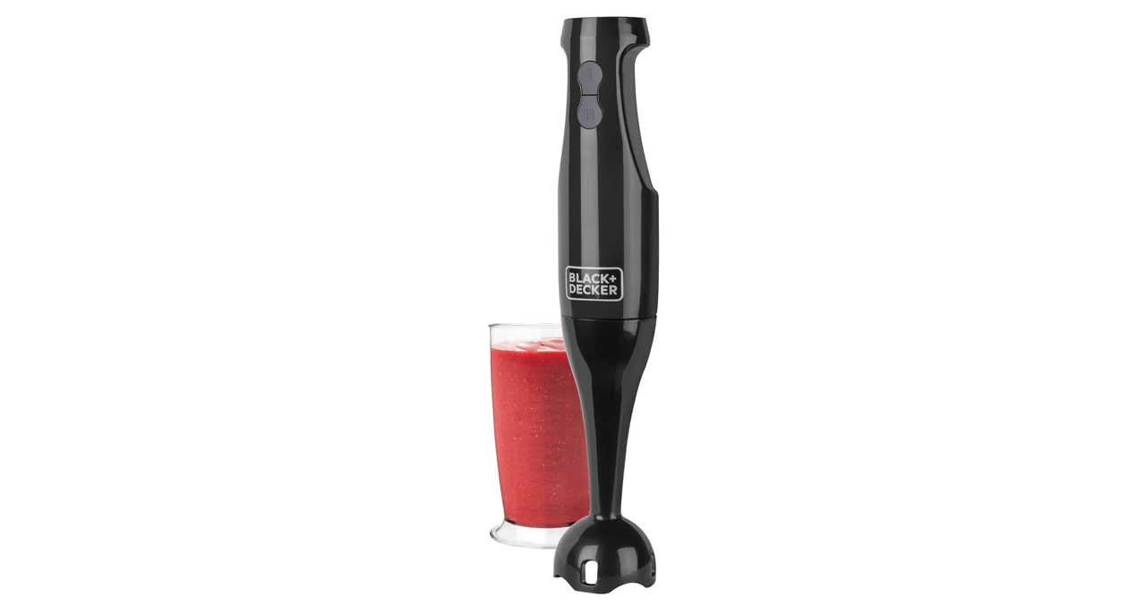 BATIDORA INMERSION BLACK+DECKER - CUCHILLAS ACERO INOX- 2 VELOCIDADES