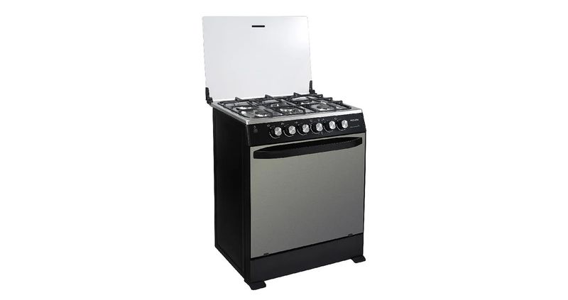COCINA A GAS ECOLINE 30" MACARENA 5 HORNILLAS WONDER - NEGRA