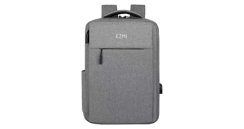 MOCHILA EZMI PARA NOTEBOOK 15.6" LÍNEA EZ MOVE DISEÑO COMPACTO GRIS