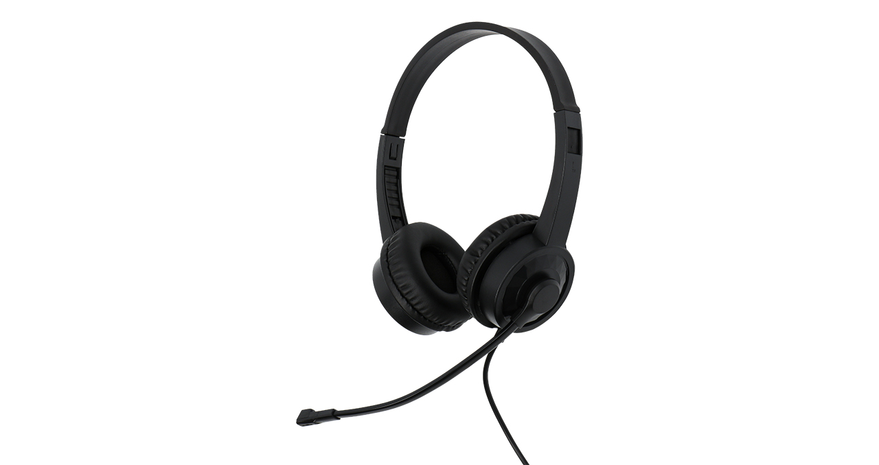 AUDIFONO + MICROFONO EZMI USB ON EAR - NEGRO