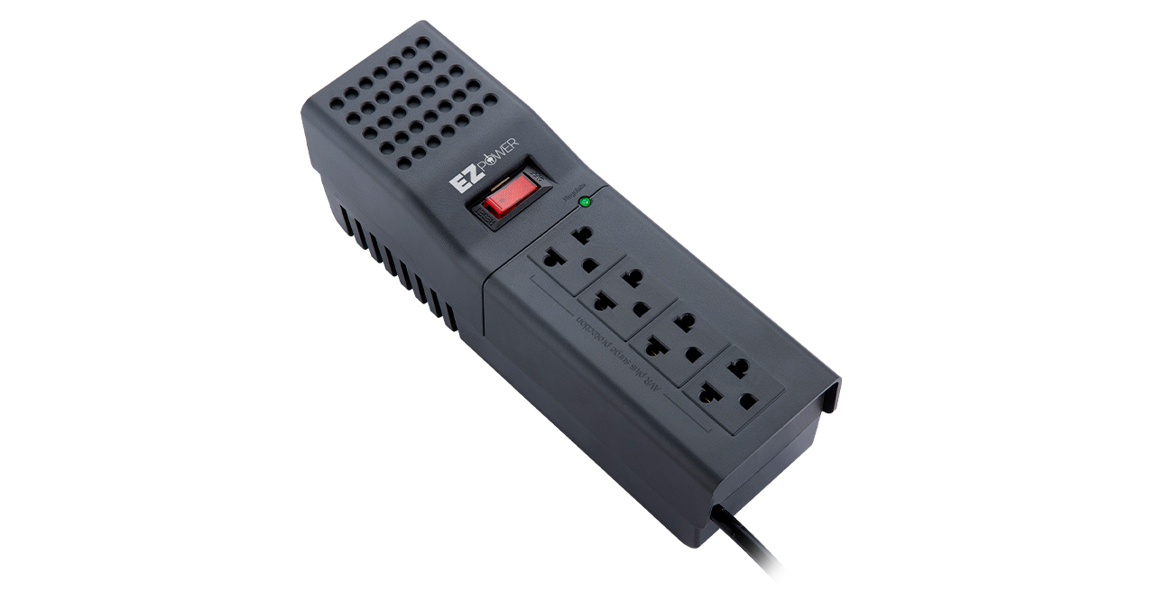 REGULADOR DE VOLTAJE EZ POWER 1000VA/500W 4 TOMAS 120V