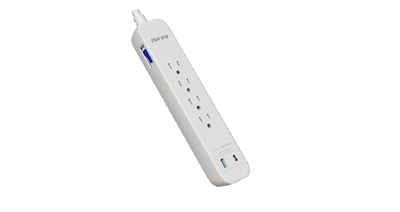REGLETA FORZA PROTECTOR TESIÓN 1625W/1000J, 4 slds, 1-USBA, 1-USBC, 120V/240V