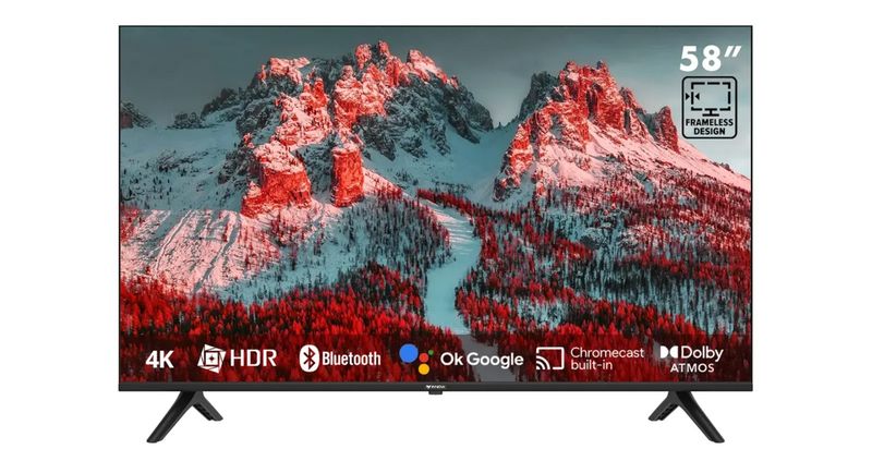TELEVISOR INNOVA 58" LED 4K UHD SMART - GOOGLE TV