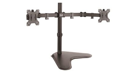 SOPORTE DE MESA KLIP XTREME GIRATORIO DOBLE - MONITOR DE 13" A 32"