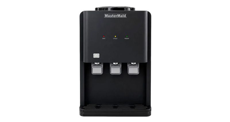 DISPENSADOR DE AGUA MASTERMAID DE MESON 3 TEMP.- NEGRO