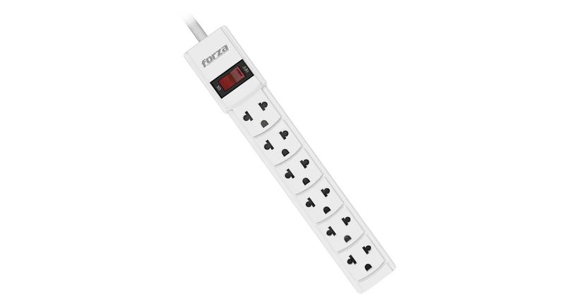 REGLETA FORZA  6 SALIDAS 110V BLANCO