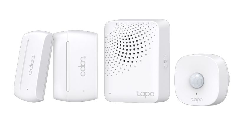 KIT SMART WIFI TPLNK TAPO T30 2XSENSOR DE CONTACTO + 1X SENSOR DE MOVIMIENTO X1X HUB