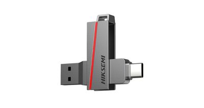 PEN DRIVE HIKSEMI 64GB DUAL SIM USB3.2 Y TIPO C GRIS