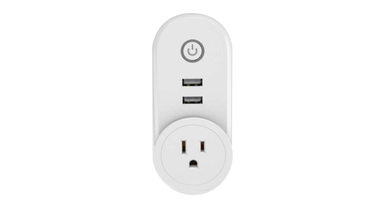 TOMACORRIENTE VTA SOBREPUESTO SMART WIFI 1 TOMA 2 USB
