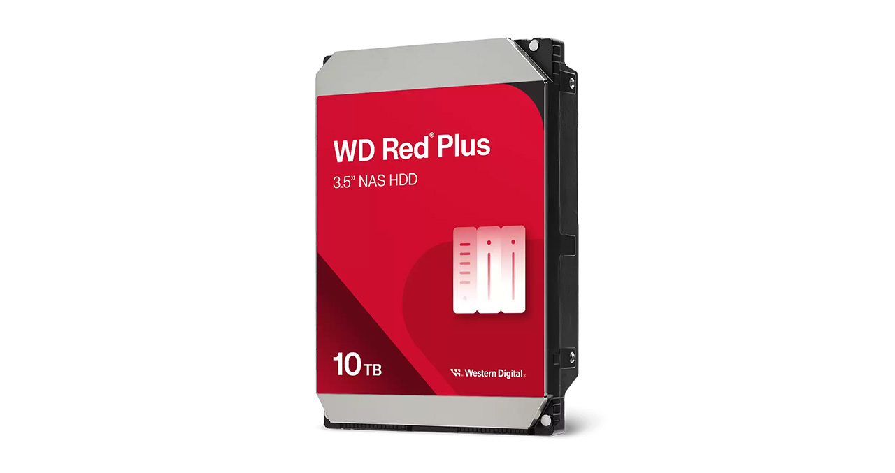 DISCO DURO INT WESTER DIGITAL RED PLUS NAS 10TB SATA 6GB  3.5 INCH INTERFACE 260MB 7200 RPM