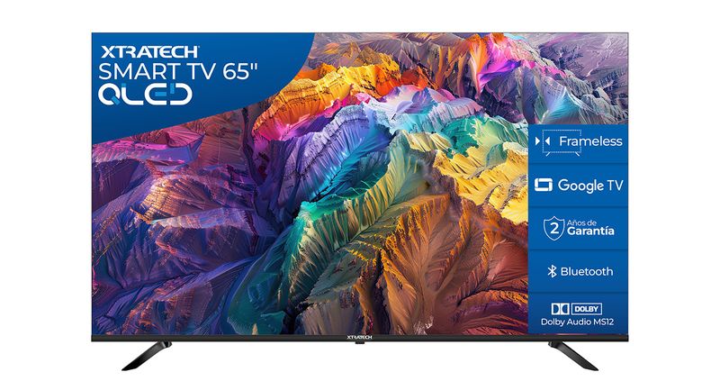 TELEVISOR XTRATECH 65" QLED 4K UHD SMART GOOGLE TV