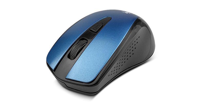 MOUSE XTECH INALAMBRICO 2.4 GHz 4 BOTONES 1600dpi AZUL
